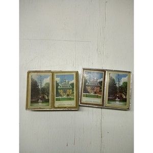 Vintage Congress Playing Cards Cel-U-Tone Finish Double Deck #203, #204 VGC